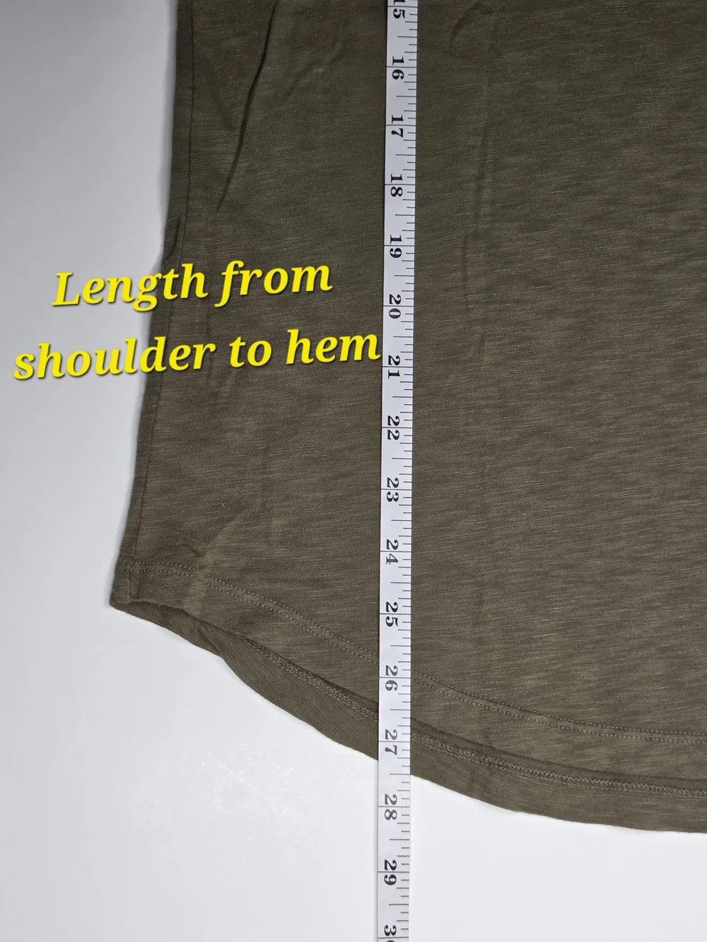 LAmade Everyday V-Neck Short-Sleeve Tee - Olive Green - Picture 8 of 9